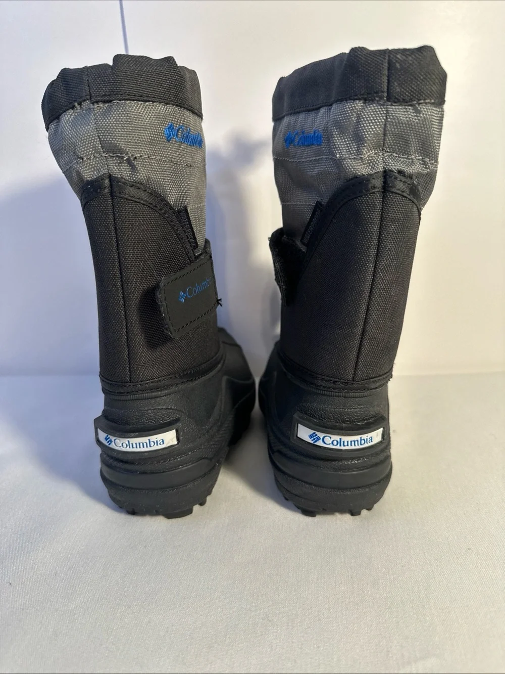 Columbia Kids Black and Gray Snow Boots